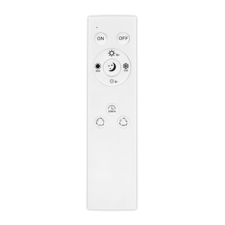 Top Light - LED Stmívatelné stropní přisazené závěsné svítidlo OVAL LED/36W/230V 3000-6500K bílá + dálkové ovládání