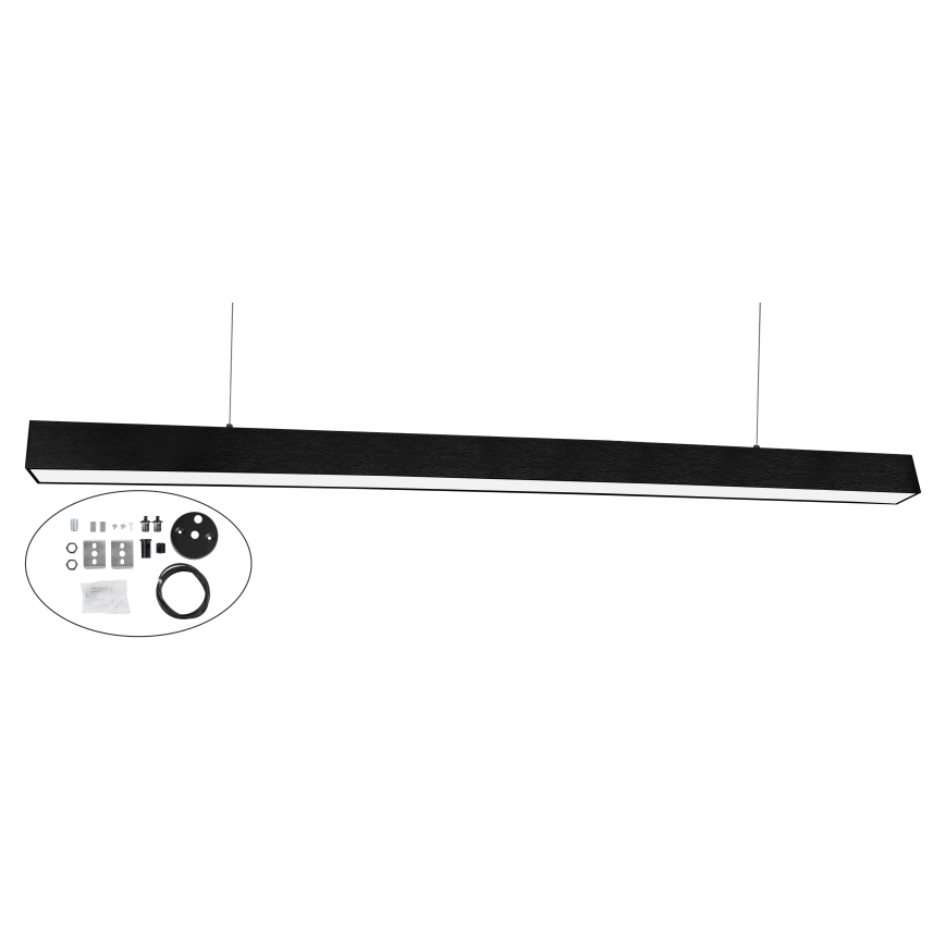 Top Light - LED Stropní přisazené závěsné svítidlo HORIZON LED/40W/230V 3000/4000/6500K černá
