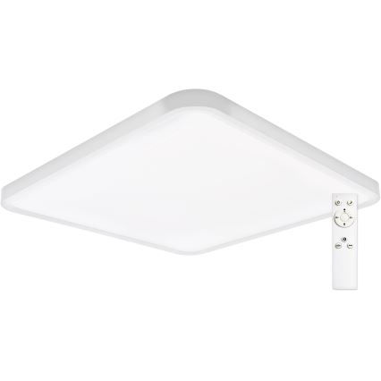 Top Light - LED Stmívatelné stropní svítidlo REVIT LED/50W/230V 3000-6500K 50x50 cm bílá + dálkové ovládání