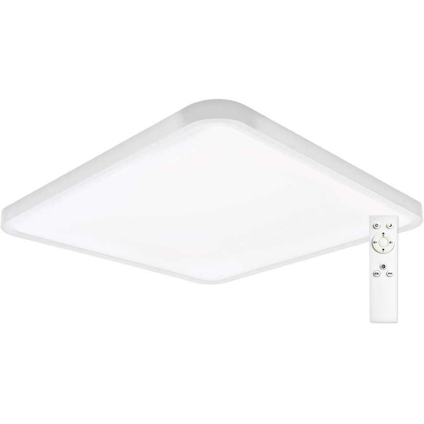 Top Light - LED Stmívatelné stropní svítidlo REVIT LED/50W/230V 3000-6500K 50x50 cm bílá + dálkové ovládání