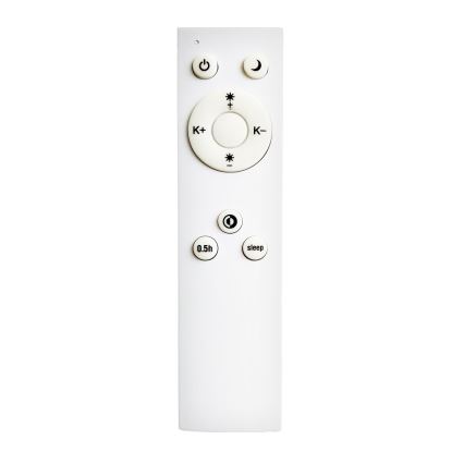 Top Light - LED Stmívatelné stropní svítidlo REVIT LED/50W/230V 3000-6500K 50x50 cm černá + dálkové ovládání