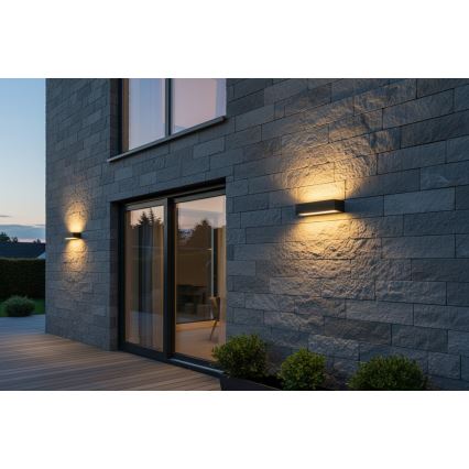 Top Light - LED Venkovní nástěnné svítidlo IMOLA LED/16W/230V 3000/4000/6000K IP54 30 cm černá