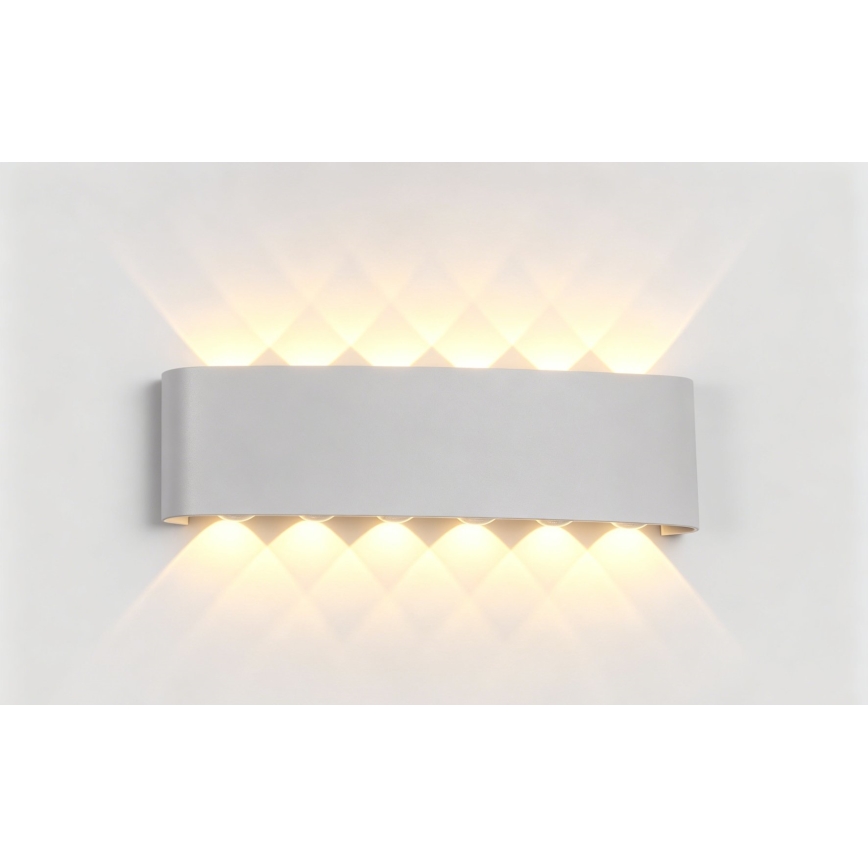 Top Light - LED Venkovní nástěnné svítidlo RAY LED/10W/230V 3000/4000/6500K IP54 bílá