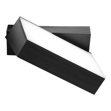 Top Light - LED Venkovní nástěnné svítidlo FLIP LED/12W/230V 3000/4000/6000K IP54 černá