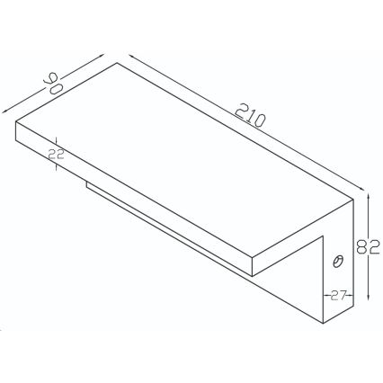 Top Light - LED Venkovní nástěnné svítidlo ELON LED/10W/230V 4000K IP54