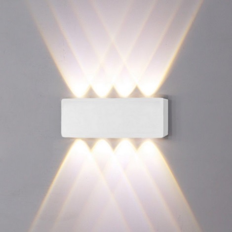 Top Light - LED Venkovní nástěnné svítidlo RAY B LED/8W/230V IP44 4000K bílá