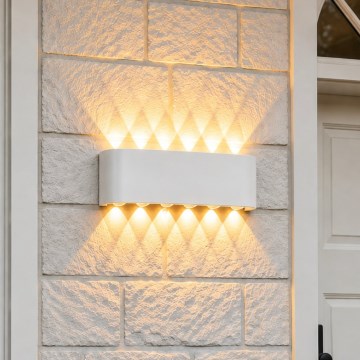 Top Light - LED Venkovní nástěnné svítidlo RAY LED/10W/230V 3000/4000/6500K IP54 bílá
