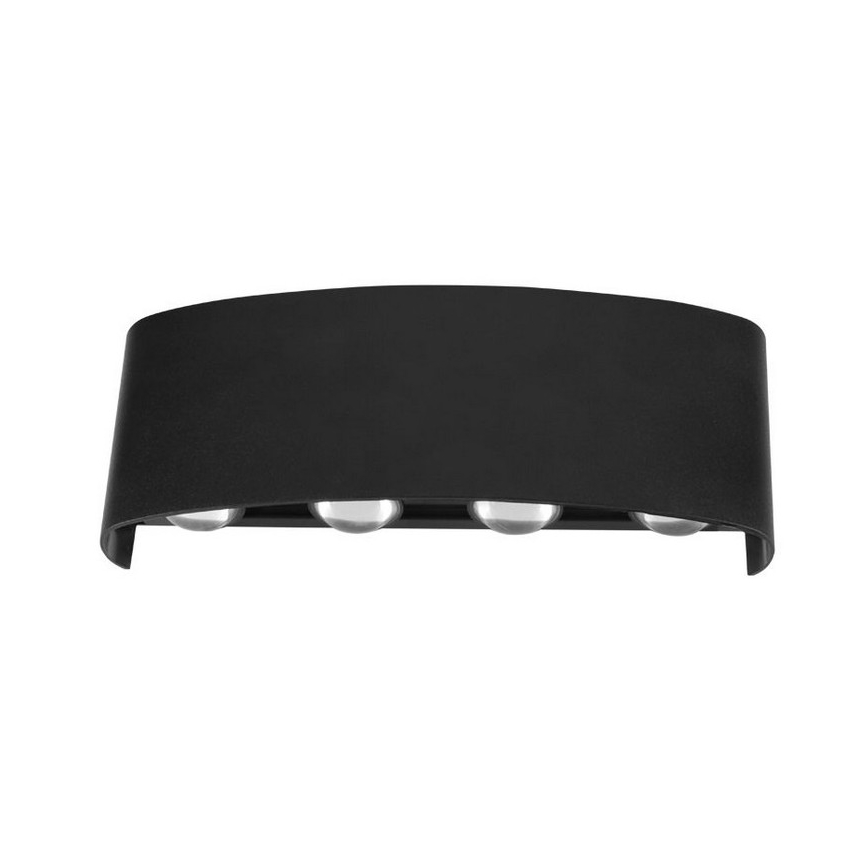 Top Light - LED Venkovní nástěnné svítidlo RAY LED/8W/230V IP44 4000K černá