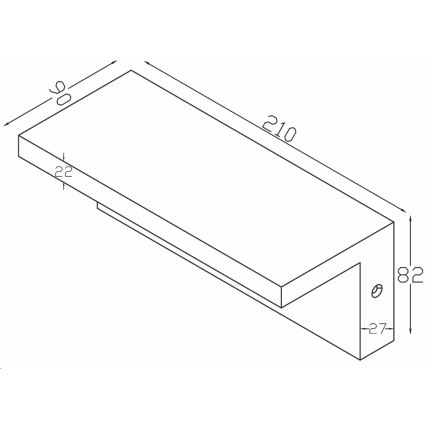 Top Light - LED Venkovní nástěnné svítidlo se senzorem ELON LED/10W/230V 4000K IP54