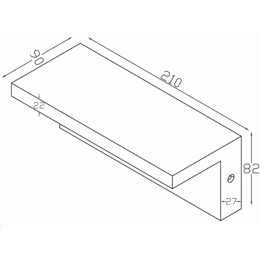 Top Light - LED Venkovní nástěnné svítidlo se senzorem ELON LED/10W/230V 4000K IP54