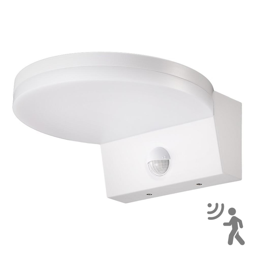 Top Light - LED Venkovní nástěnné svítidlo se senzorem NOVARA LED/15W/230V IP65 bílá