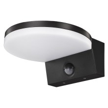 Top Light - LED Venkovní nástěnné svítidlo se senzorem NOVARA LED/15W/230V IP65 černá