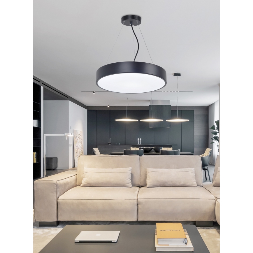 Top Light Metal 40CZ RC - LED Stmívatelný lustr na lanku METAL LED/51W/230V černá + dálkové ovládání