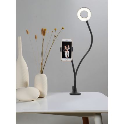 Top Light Neck C - LED Stmívatelná stolní lampa s držákem NECK LED/5W/230V černá