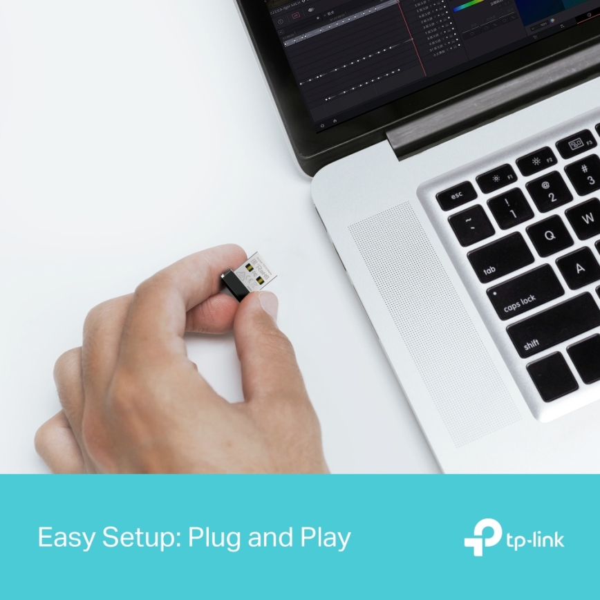 TP-Link - Bezdrátový Wi-Fi 6 USB nano adaptér Archer TX1U Nano
