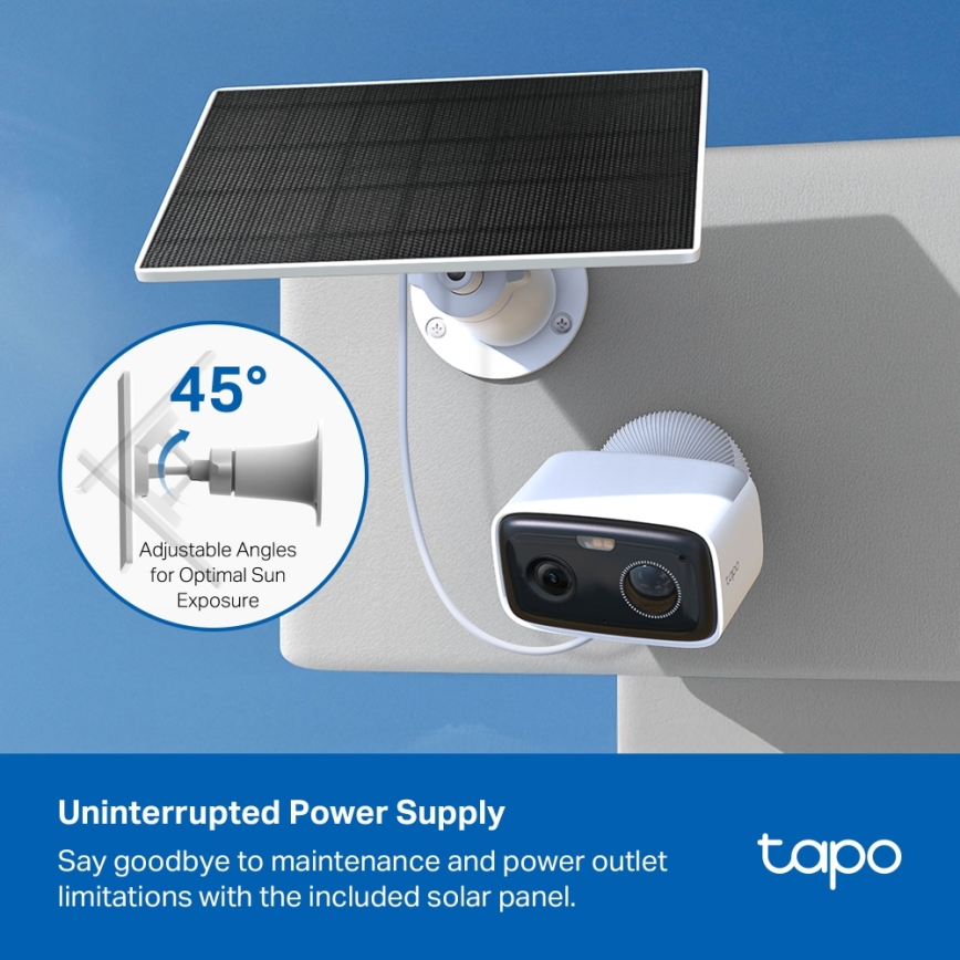 TP-Link - Chytrá solární kamera 5200 mAh 5V IP65