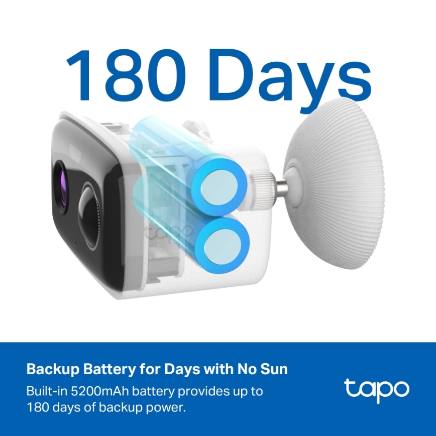 TP-Link - Chytrá solární kamera 5200 mAh 5V IP65