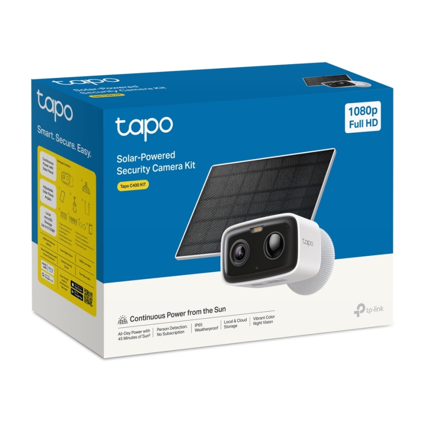 TP-Link - Chytrá solární kamera 5200 mAh 5V IP65