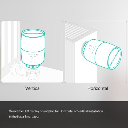 TP-Link - Chytrá termostatická hlavice s LCD displejem 2xAA Tuya