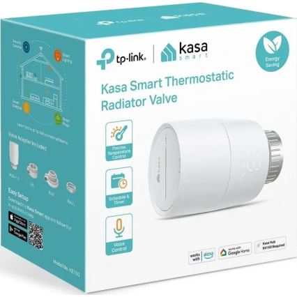 TP-Link - Chytrá termostatická hlavice s LCD displejem 2xAA Tuya