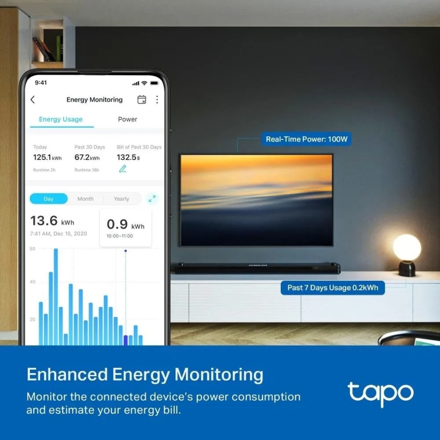 TP-Link - Chytrá zásuvka E MATTER 3680W Wi-Fi
