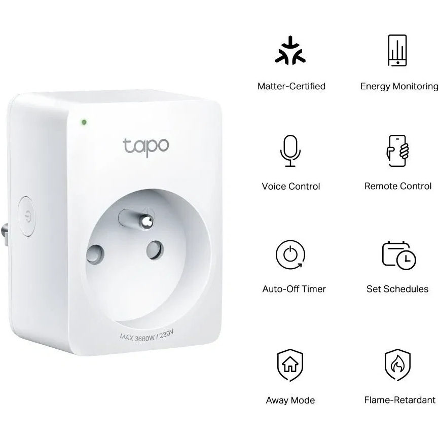 TP-Link - Chytrá zásuvka E MATTER 3690W Wi-Fi