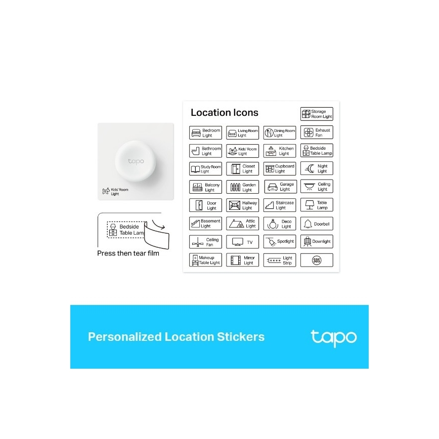 TP-Link - Chytrý dotykový stmívač 1xCR2032 Wi-Fi