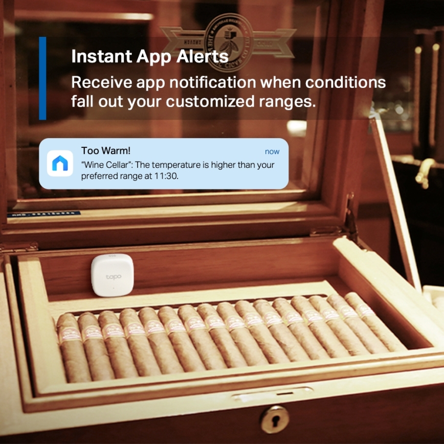 TP-Link - Chytrý senzor pro měření teploty a vlhkosti 1xCR2450