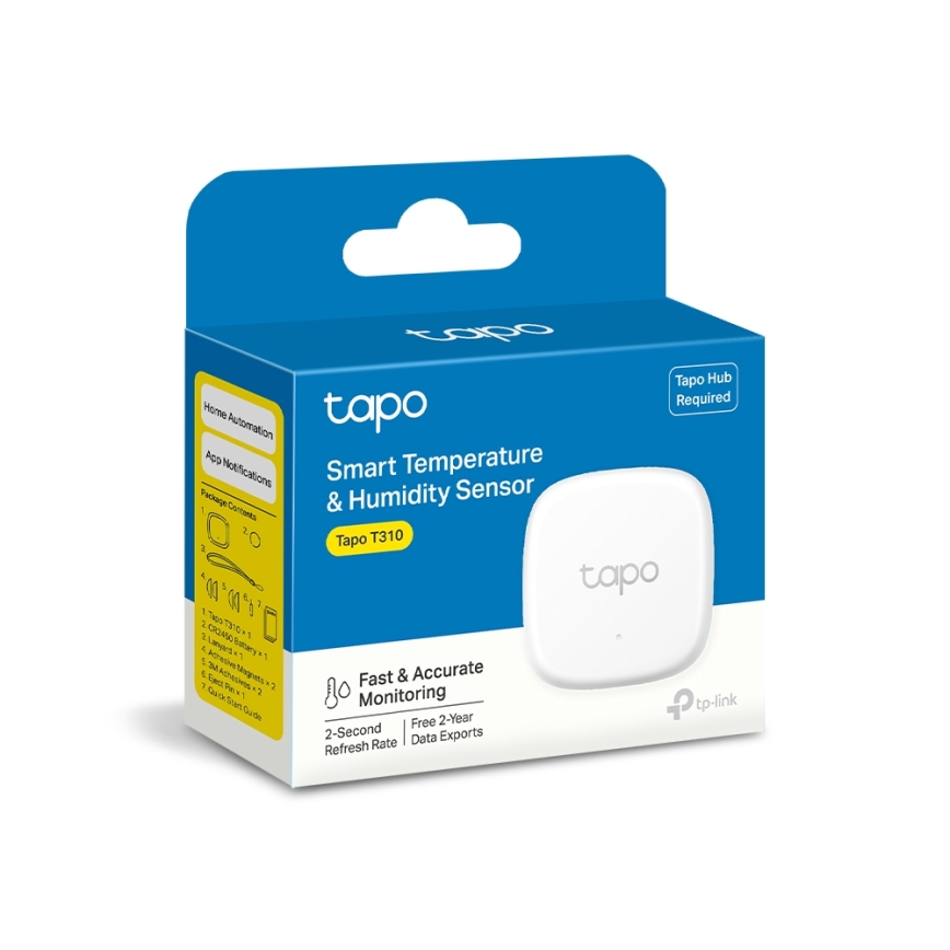 TP-Link - Chytrý senzor pro měření teploty a vlhkosti 1xCR2450