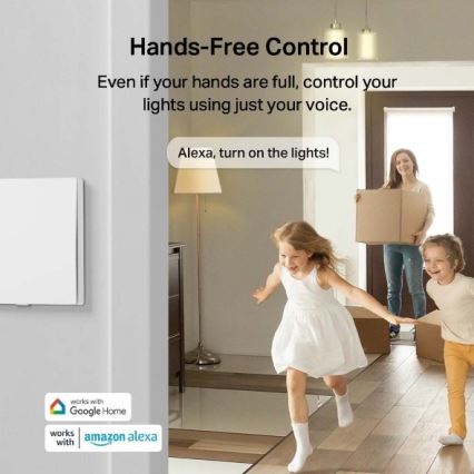 TP-Link - Chytrý světelný vypínač 2xAAA Wi-Fi