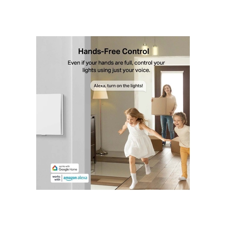 TP-Link - Chytrý světelný vypínač 2xAAA Wi-Fi
