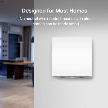 TP-Link - Chytrý světelný vypínač 2xAAA Wi-Fi