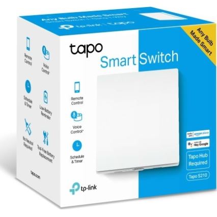 TP-Link - Chytrý světelný vypínač 2xAAA Wi-Fi