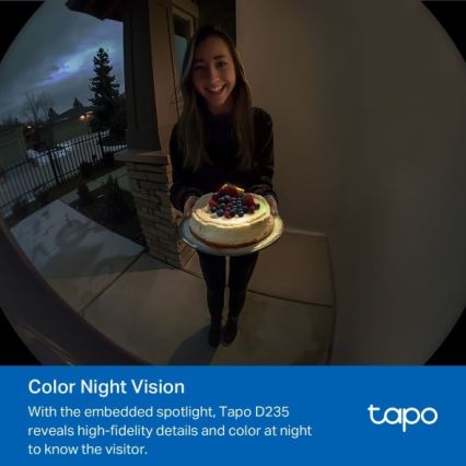 TP-Link - Chytrý videozvonek 2K 10000 mAh IP66 Wi-Fi Tuya