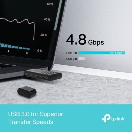 TP-Link - Dvoupásmový bezdrátový USB adaptér s Wi-Fi 6 Archer TX20U