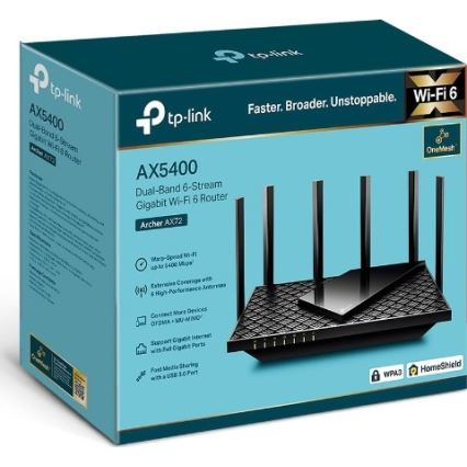 TP-Link - Dvoupásmový gigabitový Wi-Fi 6 router Archer AX72