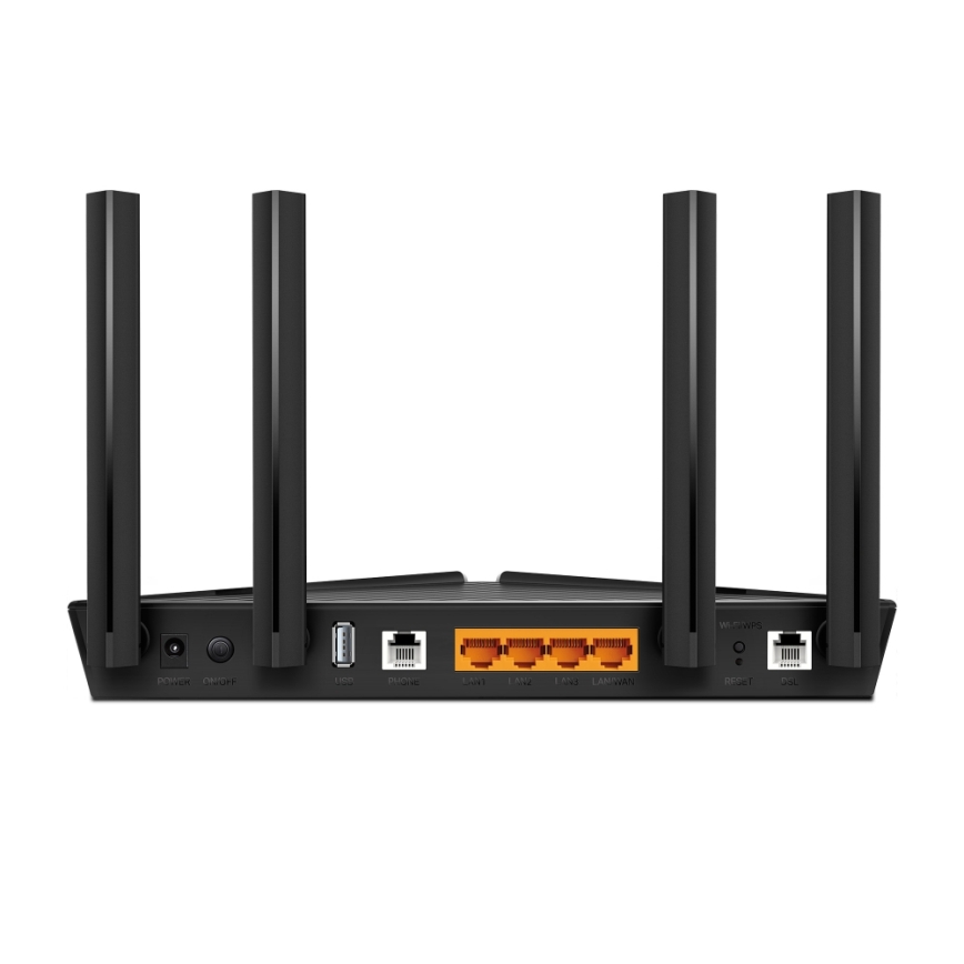 TP-Link - Dvoupásmový modemový router VDSL/ADSL s Wi-Fi 6 Archer VX1800V