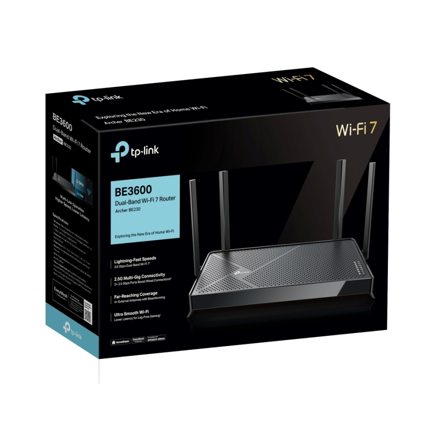 TP-Link - Dvoupásmový Wi-Fi 7 router Archer BE230
