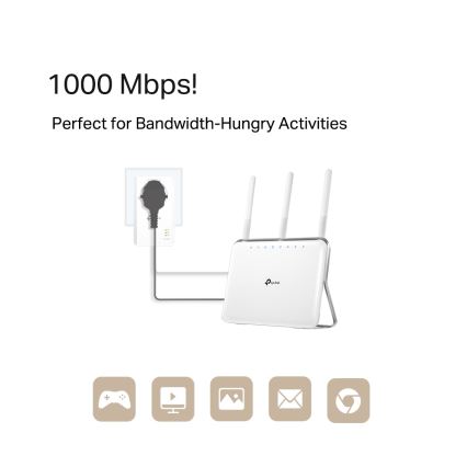 TP-Link - Gigabitová průchozí Powerline sada