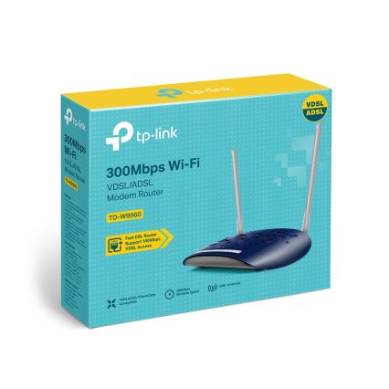 TP-Link - Modem a router 300Mbps Wireless N VDSL/ADSL TD-W9960 Wi-Fi