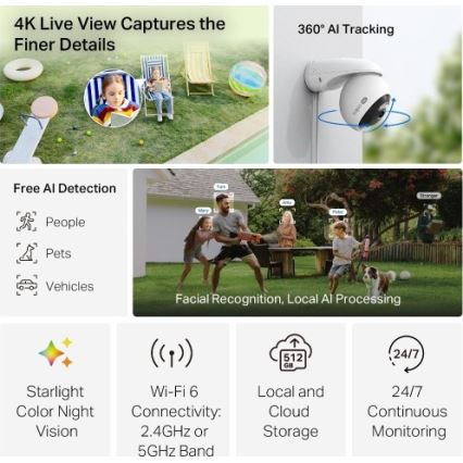 TP-Link - Venkovní kamera se senzorem IP66 Wi-Fi