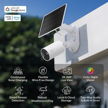TP-Link - Venkovní solární kamera se senzorem IP65 Wi-Fi