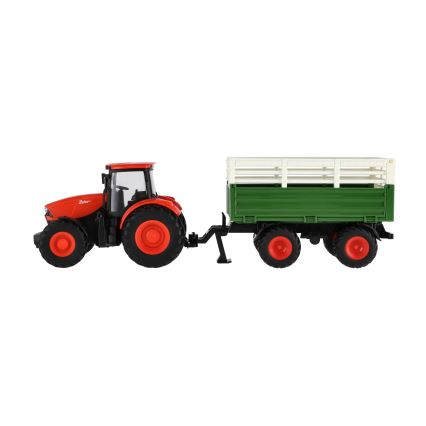 Traktor Zetor s vlekem 2xAA + dálkové ovládání