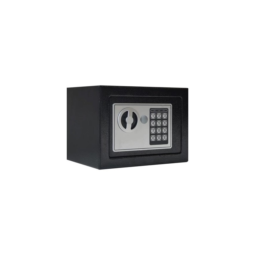 Trezor 4xAA 23x17 cm černá/matný chrom