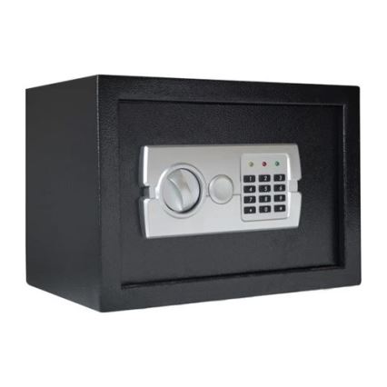 Trezor 4xAA 35x25 cm černá/matný chrom