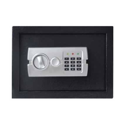 Trezor 4xAA 35x25 cm černá/matný chrom