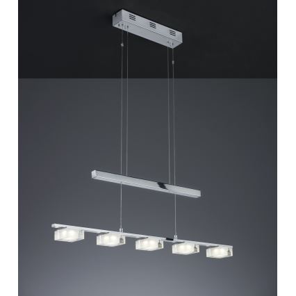 Trio - LED Lustr na lanku BROOKLYN 5xLED/5W/230V