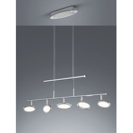 Trio - LED Lustr na lanku DUELLANT 5xLED/4,3W/230V