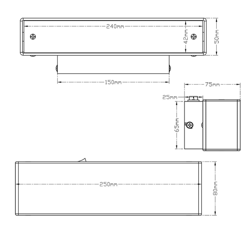 Trio - LED Nástěnné svítidlo LUGANO LED/6W/230V
