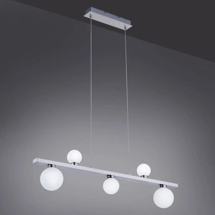 Trio - LED RGB Stmívatelný lustr na lanku DICAPO 5xLED/3W/230V 3000-5000K + dálkové ovládání